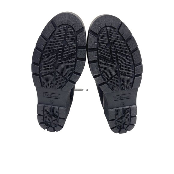 Womens athlefit Wedge Ankle Booties Size 10 Black Faux Leather - Picture 14 of 14